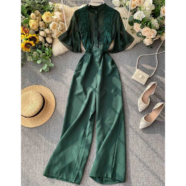 women's jumpsuits & rompers for women 2021 spring summer fashion clothes beach style solid flare sleeve straight trousers womens jumpsu, Black;white
women's jumpsuits & rompers for women 2021 spring summer fashion clothes beach style solid flare sleeve straight trousers womens jumpsu, Black;white