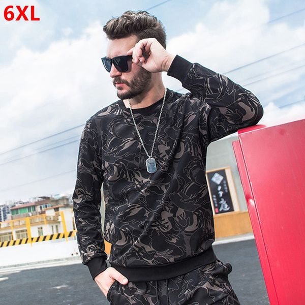 large size round neck pullover men's spring sweatshirt men's loose fat plaid print long sleeve shirt autumn 6xl, Black
large size round neck pullover men's spring sweatshirt men's loose fat plaid print long sleeve shirt autumn 6xl, Black
