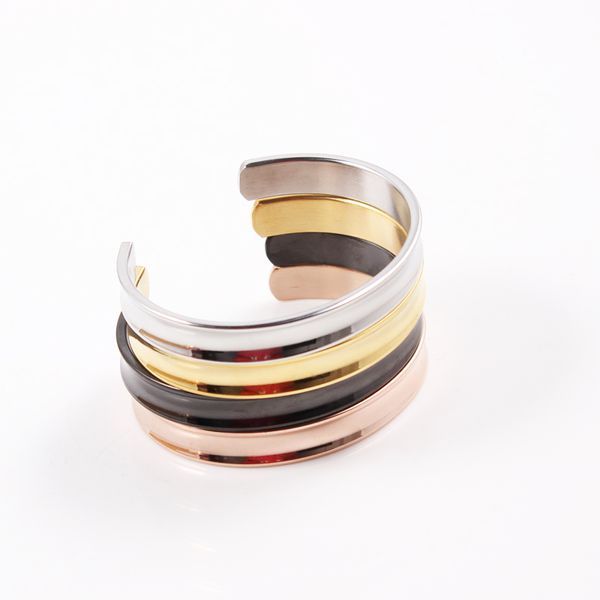 rose gold color silver color open cuff bangles for women men jewelry black bracelets hand accessories adjustable
rose gold color silver color open cuff bangles for women men jewelry black bracelets hand accessories adjustable