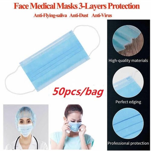 disposable face masks 3 ply disposable earloop mouth face mask blocking dust household protective products 50pcs/lot
disposable face masks 3 ply disposable earloop mouth face mask blocking dust household protective products 50pcs/lot