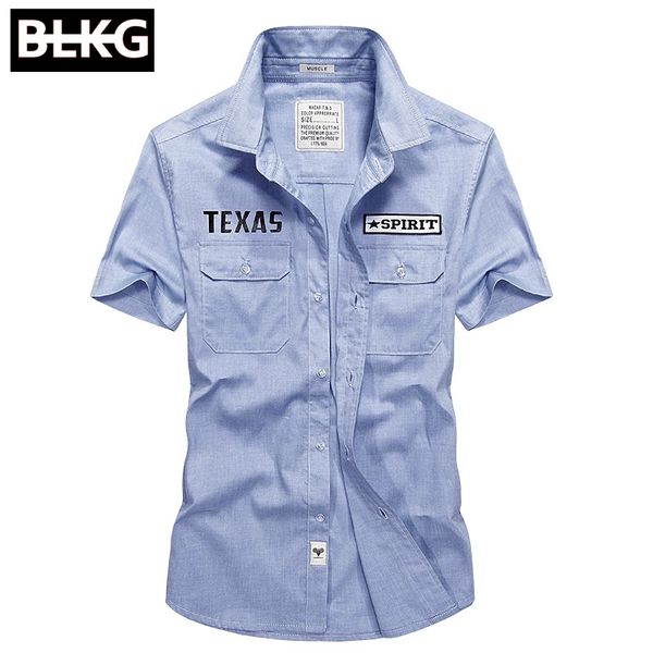 blkg men's summer shirt short sleeve thin style young fashion large-size oxford cotton shirt, White;black
blkg men's summer shirt short sleeve thin style young fashion large-size oxford cotton shirt, White;black