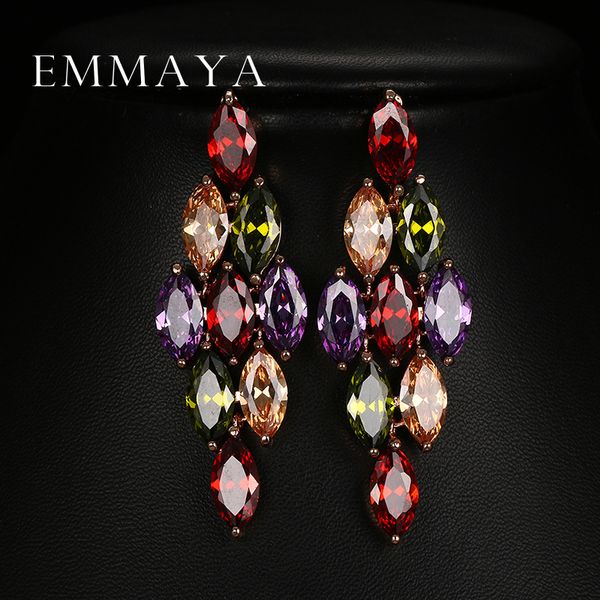 emmaya new year gifts fashion luxury earring full shiny transparent rhinestone crystal drop earrings for women jewelry, Silver 
emmaya new year gifts fashion luxury earring full shiny transparent rhinestone crystal drop earrings for women jewelry, Silver