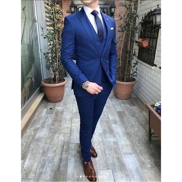 men's suits & blazers royal blue fashion suit 3 pieces slim fit wedding custom plus men groom tuxedo jacket vest pants, White;black
men's suits & blazers royal blue fashion suit 3 pieces slim fit wedding custom plus men groom tuxedo jacket vest pants, White;black
