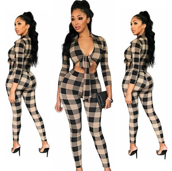 v neck clothing set plaid women tracksuits autumn winter new long sleeve shirt+pant new arrival, Gray
v neck clothing set plaid women tracksuits autumn winter new long sleeve shirt+pant new arrival, Gray