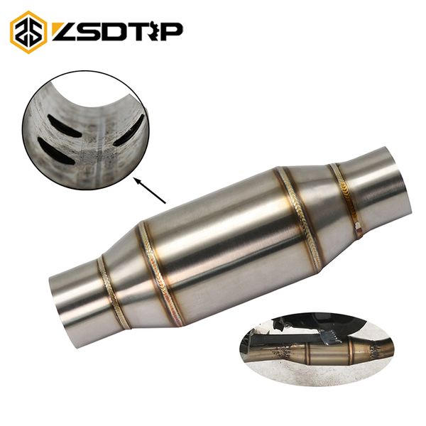 zsdtrp universal motorcycle exhaust catalyst mid pipe 51mm modified muffler expansion chamber sports escape katalysator motorrad
zsdtrp universal motorcycle exhaust catalyst mid pipe 51mm modified muffler expansion chamber sports escape katalysator motorrad
