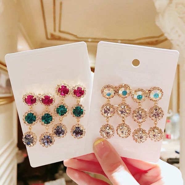 mengjiqiao new korean round crystal long drop earrings for women geometric double row party charm drop pendientes jewelry, Silver
mengjiqiao new korean round crystal long drop earrings for women geometric double row party charm drop pendientes jewelry, Silver