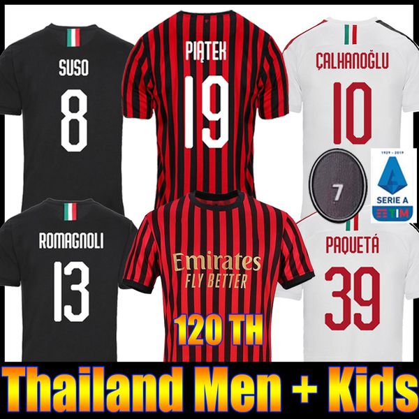 ac milan 19 20 soccer jersey 2019 2020 piatek football shirt paqueta theo suso men kids rebic camisa de futebol romagnol maillot foot, Black;yellow
ac milan 19 20 soccer jersey 2019 2020 piatek football shirt paqueta theo suso men kids rebic camisa de futebol romagnol maillot foot, Black;yellow