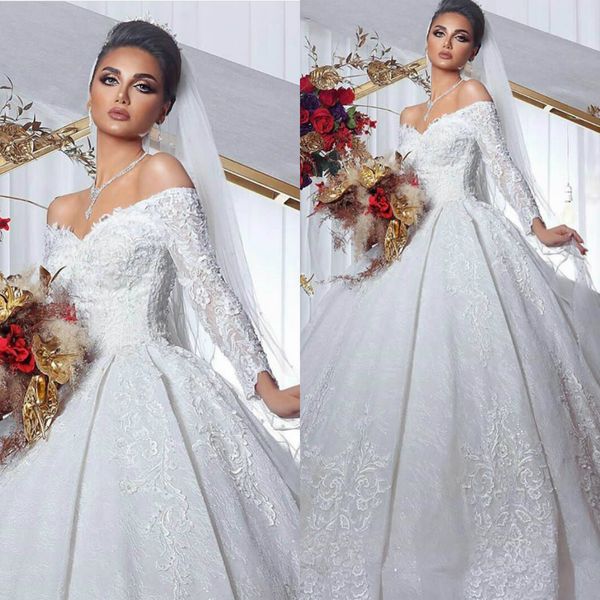 2020 white wedding dresses off the shoulder lace appliqued long sleeves vestidos de novia a line country wedding dress
2020 white wedding dresses off the shoulder lace appliqued long sleeves vestidos de novia a line country wedding dress