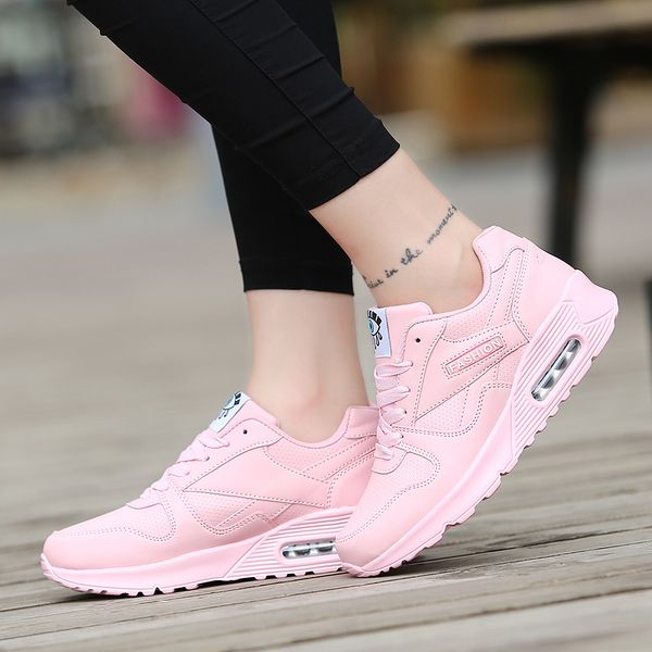 women shoes 2019 fashion pu leather spring casual shoes outdoor walking woman flats lace up women sneakers tenis feminino, Black 
women shoes 2019 fashion pu leather spring casual shoes outdoor walking woman flats lace up women sneakers tenis feminino, Black