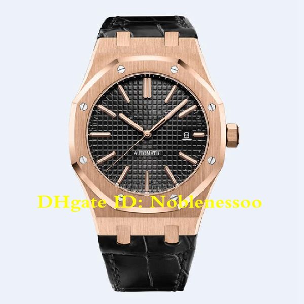 8 style classic men's 41mm 15400or.oo.d002cr.01 rose gold 15400or black dial leather strap mens automatic watch watches, Slivery;brown
8 style classic men's 41mm 15400or.oo.d002cr.01 rose gold 15400or black dial leather strap mens automatic watch watches, Slivery;brown