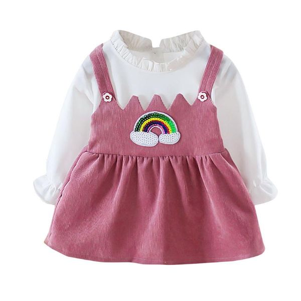 2020 girl princess dress long sleeves pure color splicing rainbow pattern dress casual for girls children's party clothing, Red;yellow
2020 girl princess dress long sleeves pure color splicing rainbow pattern dress casual for girls children's party clothing, Red;yellow