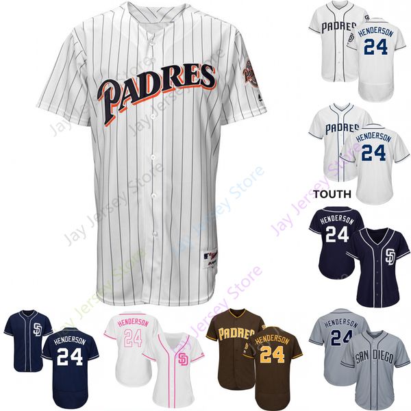 2019 San Diego 24 Rickey Henderson Jersey Padres Jerseys Cool Base Flexbase Home Away White Black Red Grey Pullover Button Men Women Youth 
2019 San Diego 24 Rickey Henderson Jersey Padres Jerseys Cool Base Flexbase Home Away White Black Red Grey Pullover Button Men Women Youth