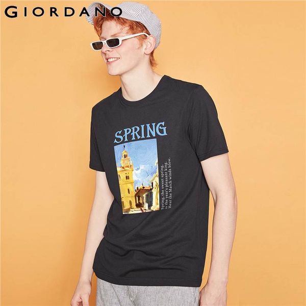 giordano men tshirts women casual fashion printed patterns ribbed o-neck fun cotton couple t shirt durable magliette, White;black
giordano men tshirts women casual fashion printed patterns ribbed o-neck fun cotton couple t shirt durable magliette, White;black