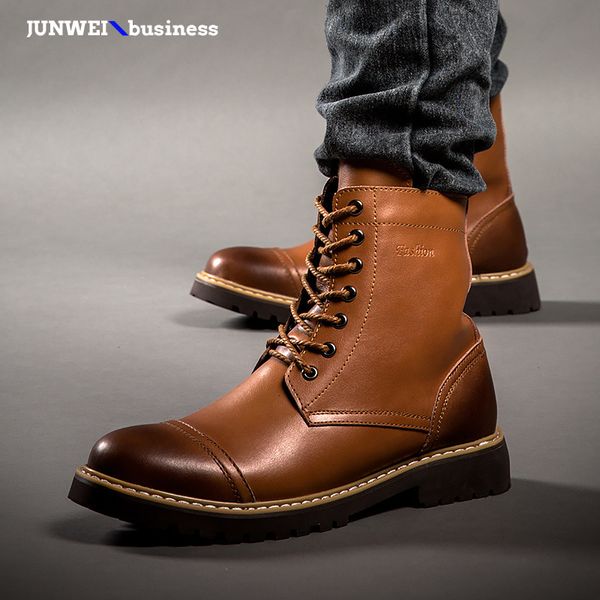 men's brand genuine leather casual botas original fashion basic ankle winter snow boots motorcycle boot men shoes a4, Black
men's brand genuine leather casual botas original fashion basic ankle winter snow boots motorcycle boot men shoes a4, Black