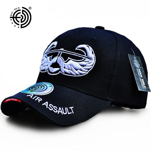 han wild brand embroidery baseball caps spring us army hat usa air assault wing adjustable for men women tactical cap, Blue;gray
han wild brand embroidery baseball caps spring us army hat usa air assault wing adjustable for men women tactical cap, Blue;gray