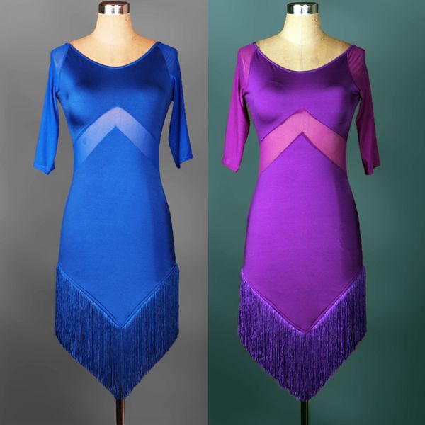 new arrival blue/purple/black fringed perspective gauze dress women ballroom dance dress latin dance ladies costumes, Black;red
new arrival blue/purple/black fringed perspective gauze dress women ballroom dance dress latin dance ladies costumes, Black;red