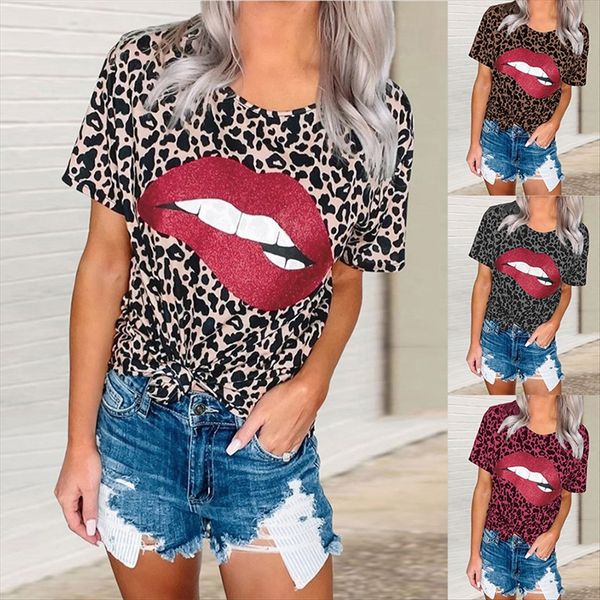 2020 lip printing leopard print round collar short sleeve t-shirt female 2020 lip printing leopard print round collar short sleeve t-shirt f, White
2020 lip printing leopard print round collar short sleeve t-shirt female 2020 lip printing leopard print round collar short sleeve t-shirt f, White