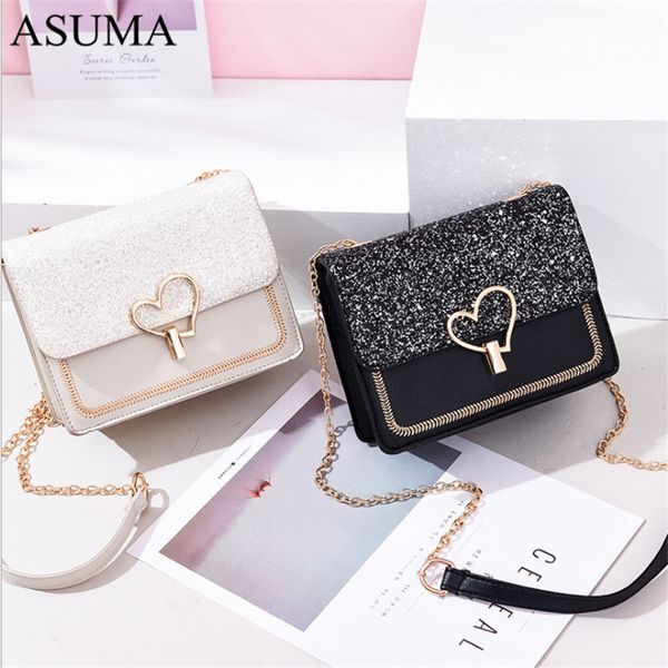 2019 new arrival women bag crossbody bags for women heart buckle handbag glitter sequins chain shoulder bag pu leather handbags
2019 new arrival women bag crossbody bags for women heart buckle handbag glitter sequins chain shoulder bag pu leather handbags