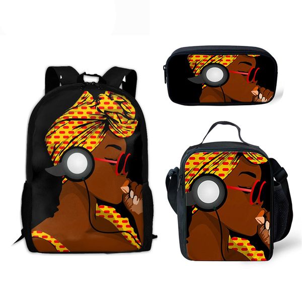 noisydesigns afro black girls african backpack for kids 3pcs/set school bags children shoulder softback teenagers school bag
noisydesigns afro black girls african backpack for kids 3pcs/set school bags children shoulder softback teenagers school bag