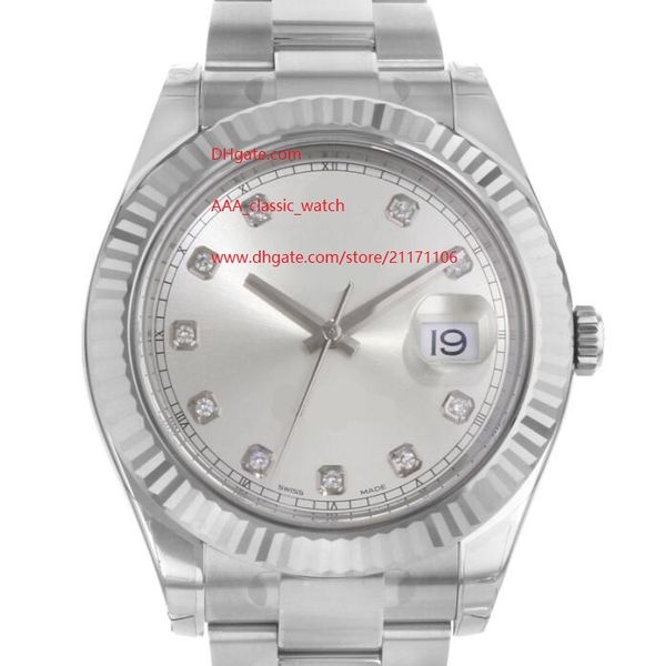 wristwatches 41mm 116334 stainless steel automatic mechanical sapphire silver dial mens men's watch watches, Slivery;brown
wristwatches 41mm 116334 stainless steel automatic mechanical sapphire silver dial mens men's watch watches, Slivery;brown