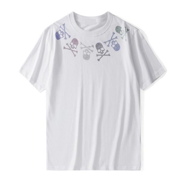 summer mens designer t shirt fashion new men women short sleeve mens rhinestone skull tees, White;black
summer mens designer t shirt fashion new men women short sleeve mens rhinestone skull tees, White;black