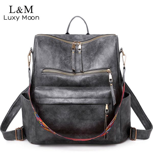 multifunction backpack women leather backpacks large capacity bag vintage back pack with ethnic strap mochila mujer 2019 xa55h
multifunction backpack women leather backpacks large capacity bag vintage back pack with ethnic strap mochila mujer 2019 xa55h