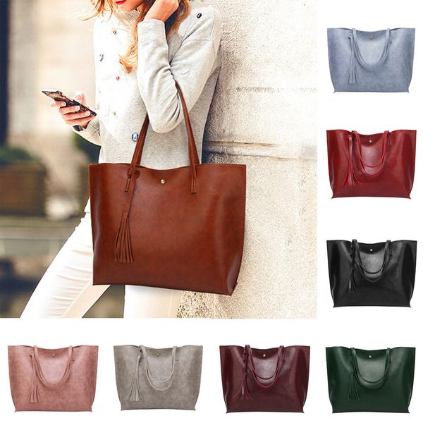 woman casual bags women leather tassel handbag shoulder bag solid color high capacity crossbody bag bolsos de mujer#35
woman casual bags women leather tassel handbag shoulder bag solid color high capacity crossbody bag bolsos de mujer#35