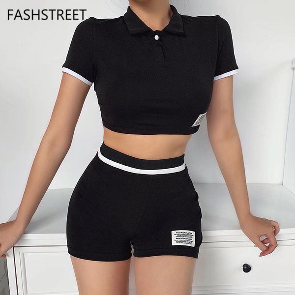 fashstreet simple letter print striped two piece set 2020 skinny cropped t shirt high waist short tracksuit fashion streetwear, White
fashstreet simple letter print striped two piece set 2020 skinny cropped t shirt high waist short tracksuit fashion streetwear, White