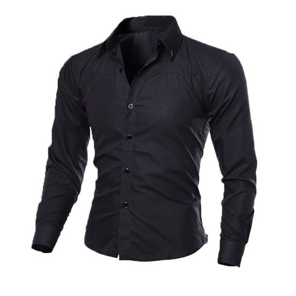 2018 new style fashion solid men's long sleeve shirt button up plain work office formal shirts top, White;black
2018 new style fashion solid men's long sleeve shirt button up plain work office formal shirts top, White;black