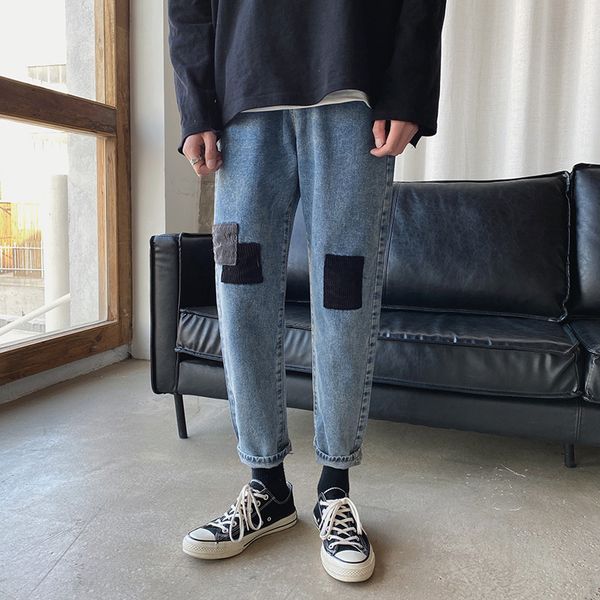 отверстие патч джинсы мужская мода прямой хип-хоп жан брюки мужчины streetwear wild сыпучие повседневный джинсовые брюки мужские большой раз, Blue
отверстие патч джинсы мужская мода прямой хип-хоп жан брюки мужчины streetwear wild сыпучие повседневный джинсовые брюки мужские большой раз, Blue