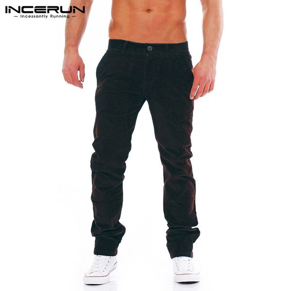 incerun fashion men corduroy pants winter solid button leisure trousers men 2018 casual streetwear loose warm straight pants, Black
incerun fashion men corduroy pants winter solid button leisure trousers men 2018 casual streetwear loose warm straight pants, Black