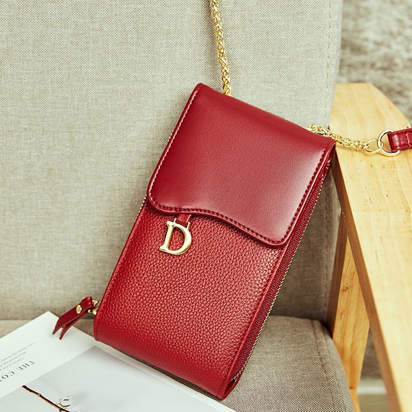 design mobile phone bag ladies leather 2020 new one shoulder diagonal wine red small bag wild fashion mini bag gift 1239
design mobile phone bag ladies leather 2020 new one shoulder diagonal wine red small bag wild fashion mini bag gift 1239