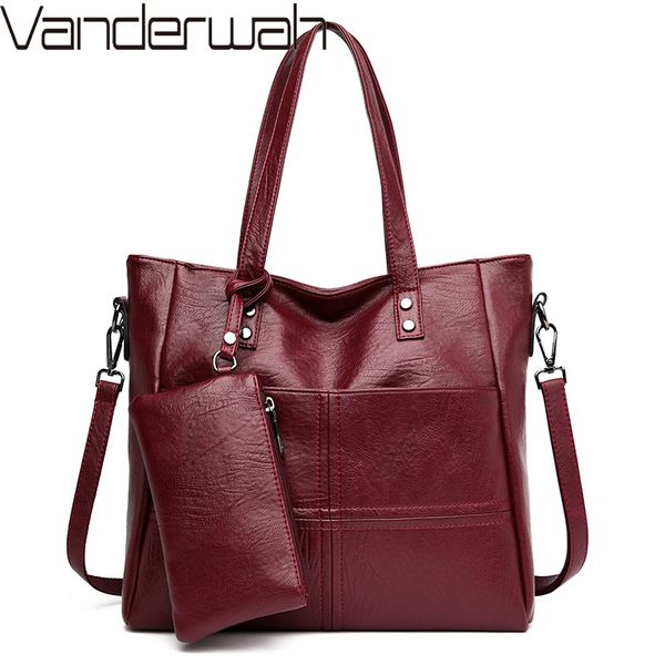 2 pcs/set women handbag soft leather women shoulder messenger bag crossbody bags ladies casual tote bags sac a main
2 pcs/set women handbag soft leather women shoulder messenger bag crossbody bags ladies casual tote bags sac a main