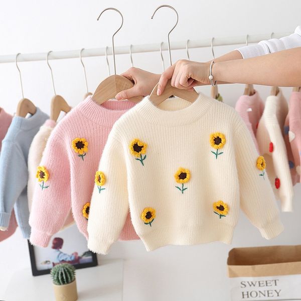 sweater for girls baby kids children winter sunflower princess knitwear knit velvet pullover thicken sweaters outwear s10376, Blue
sweater for girls baby kids children winter sunflower princess knitwear knit velvet pullover thicken sweaters outwear s10376, Blue