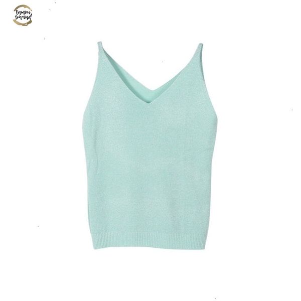 2019 women fashion summer icecream camisole bruiser crop glittering knitting vest v-neck blouse casual tank, White
2019 women fashion summer icecream camisole bruiser crop glittering knitting vest v-neck blouse casual tank, White