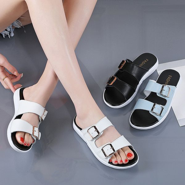 summer fashion sandals breathable comfortable open toe women beach shoes outdoor non-slip hard-wearing lady slippers flats shoes, Black
summer fashion sandals breathable comfortable open toe women beach shoes outdoor non-slip hard-wearing lady slippers flats shoes, Black