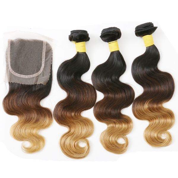 ombre brazilian hair with lace closure 1b 4 27/30 blonde body wave human hair bundles with closure 3 tone ombre hair extensions, Black;brown
ombre brazilian hair with lace closure 1b 4 27/30 blonde body wave human hair bundles with closure 3 tone ombre hair extensions, Black;brown