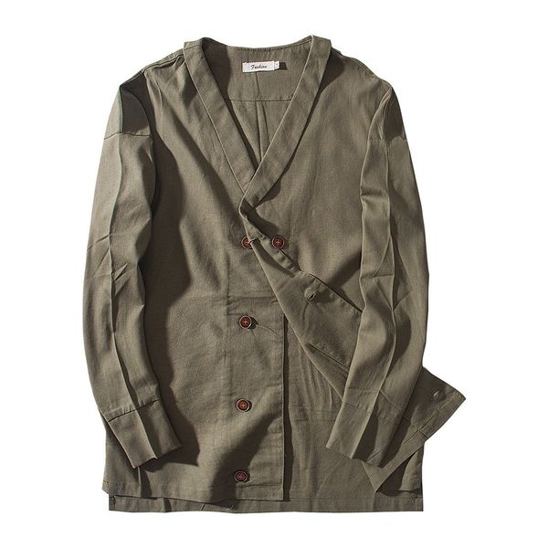 feitong 2019 men's jacket cotton linen solid black navy long sleeve buttons coat single breasted casual wear, Black;brown
feitong 2019 men's jacket cotton linen solid black navy long sleeve buttons coat single breasted casual wear, Black;brown