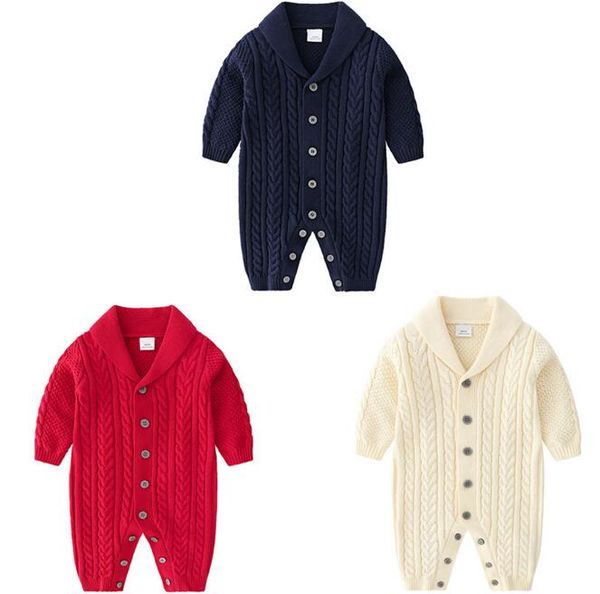3 Colors Newborn Hot selling High Quality fall 100% Cotton Knitted climbing sweater romper high quality long sleeve autumn romper
3 Colors Newborn Hot selling High Quality fall 100% Cotton Knitted climbing sweater romper high quality long sleeve autumn romper