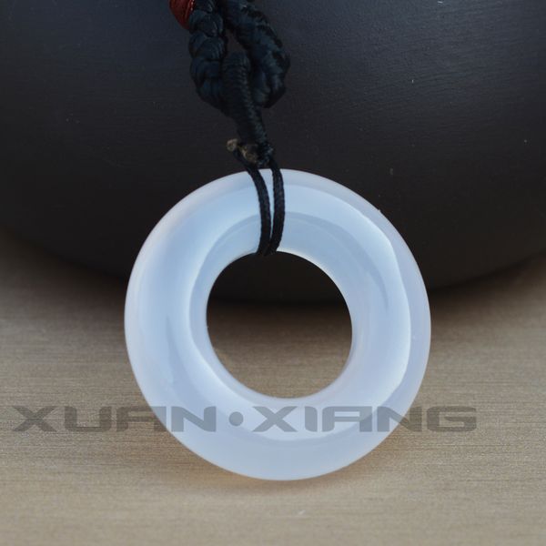 lockets women's necklace pendant white agate chalcedony circle gift for fine jewelry, Silver
lockets women's necklace pendant white agate chalcedony circle gift for fine jewelry, Silver