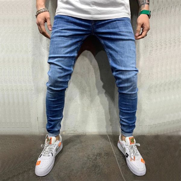 men jeans pants casual trousers fashion skinny jeans casual stretch slim homme streetwear trousers 3 styles, Blue
men jeans pants casual trousers fashion skinny jeans casual stretch slim homme streetwear trousers 3 styles, Blue