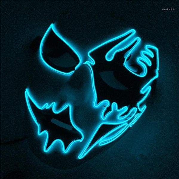 and size halloween mask street dance hand painted funny dress party led luminous mask, Silver
and size halloween mask street dance hand painted funny dress party led luminous mask, Silver