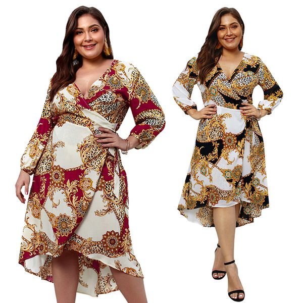 women's clothing casual dresses 2019 autumn spring plus size printing deep v-neck half sleeve vintage solid ruffle office dress retail, Black;gray
women's clothing casual dresses 2019 autumn spring plus size printing deep v-neck half sleeve vintage solid ruffle office dress retail, Black;gray