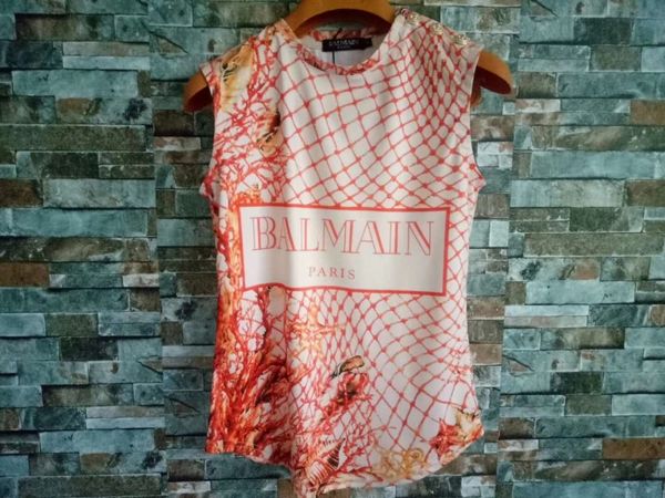 balmain womens designer t shirt famous brand women clothes short sleeve balmain women designer shirts tees size s-l, White
balmain womens designer t shirt famous brand women clothes short sleeve balmain women designer shirts tees size s-l, White