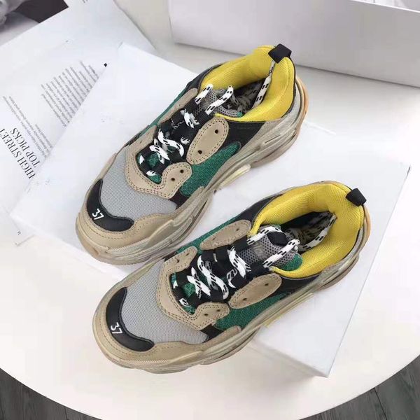 new release fashion rare paris france triple s new season sneakers genuine leather luxury european triple s trainers retro shoes, Black
new release fashion rare paris france triple s new season sneakers genuine leather luxury european triple s trainers retro shoes, Black