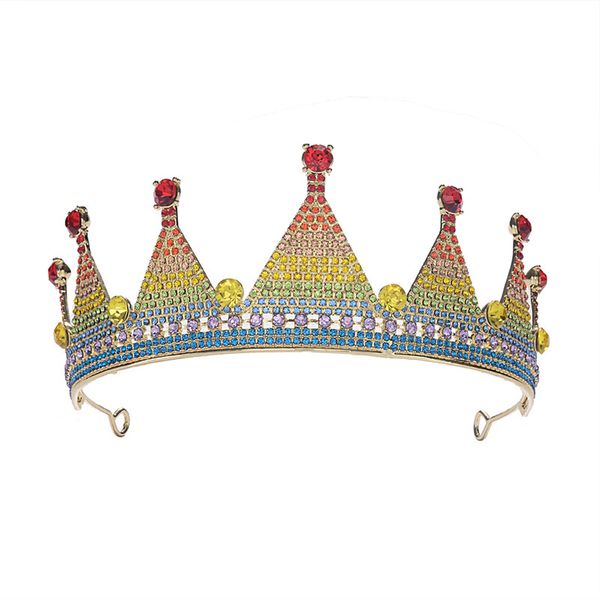 forseven women hair accessories colorful birthday tiara retro rhinestone princess crown rainbow tiara bridal wedding headband jl, White;golden
forseven women hair accessories colorful birthday tiara retro rhinestone princess crown rainbow tiara bridal wedding headband jl, White;golden