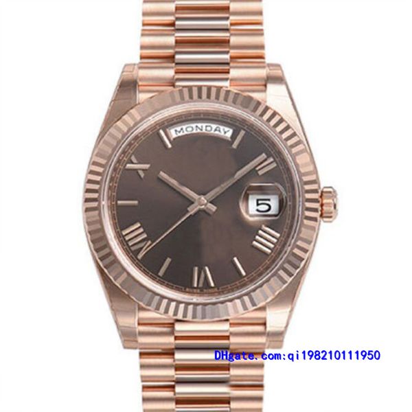 original box certificate casual modern men's watches day date 228235 president 40mm gold chocolate roman dial watch, Slivery;brown
original box certificate casual modern men's watches day date 228235 president 40mm gold chocolate roman dial watch, Slivery;brown