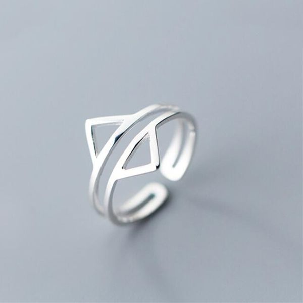2019 new 100% 925 sterling silver rings solid double layer triangles cocktail ring sizable gift women girls lady, Golden;silver
2019 new 100% 925 sterling silver rings solid double layer triangles cocktail ring sizable gift women girls lady, Golden;silver