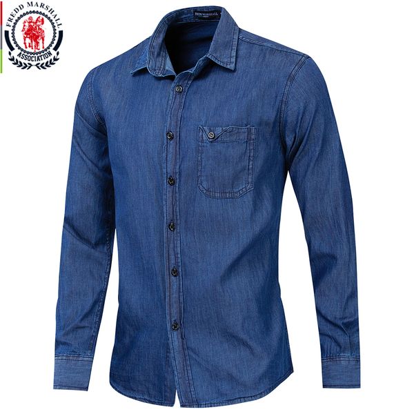 fredd marshall 2019 summer fashion denim shirt men slim fit long sleeve solid shirt 100% cotton male shirts with pocket 206, White;black
fredd marshall 2019 summer fashion denim shirt men slim fit long sleeve solid shirt 100% cotton male shirts with pocket 206, White;black