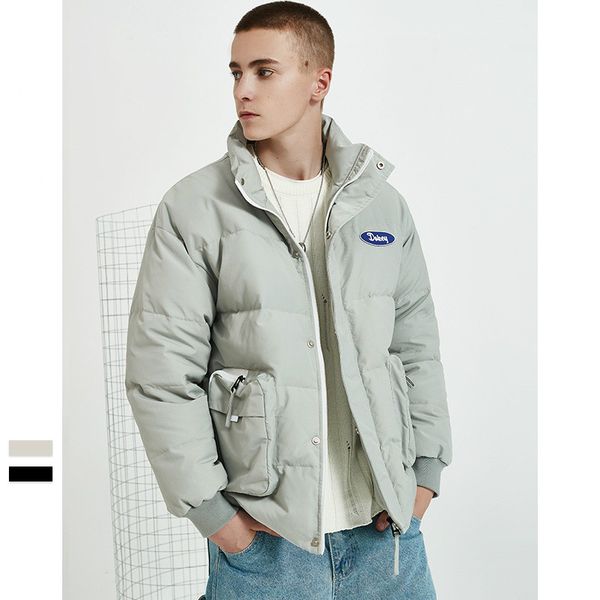 male streetwear hip hop embroidery stand collar loose warm outerwear down coat men winter short thicken white duck down jacket, Black
male streetwear hip hop embroidery stand collar loose warm outerwear down coat men winter short thicken white duck down jacket, Black